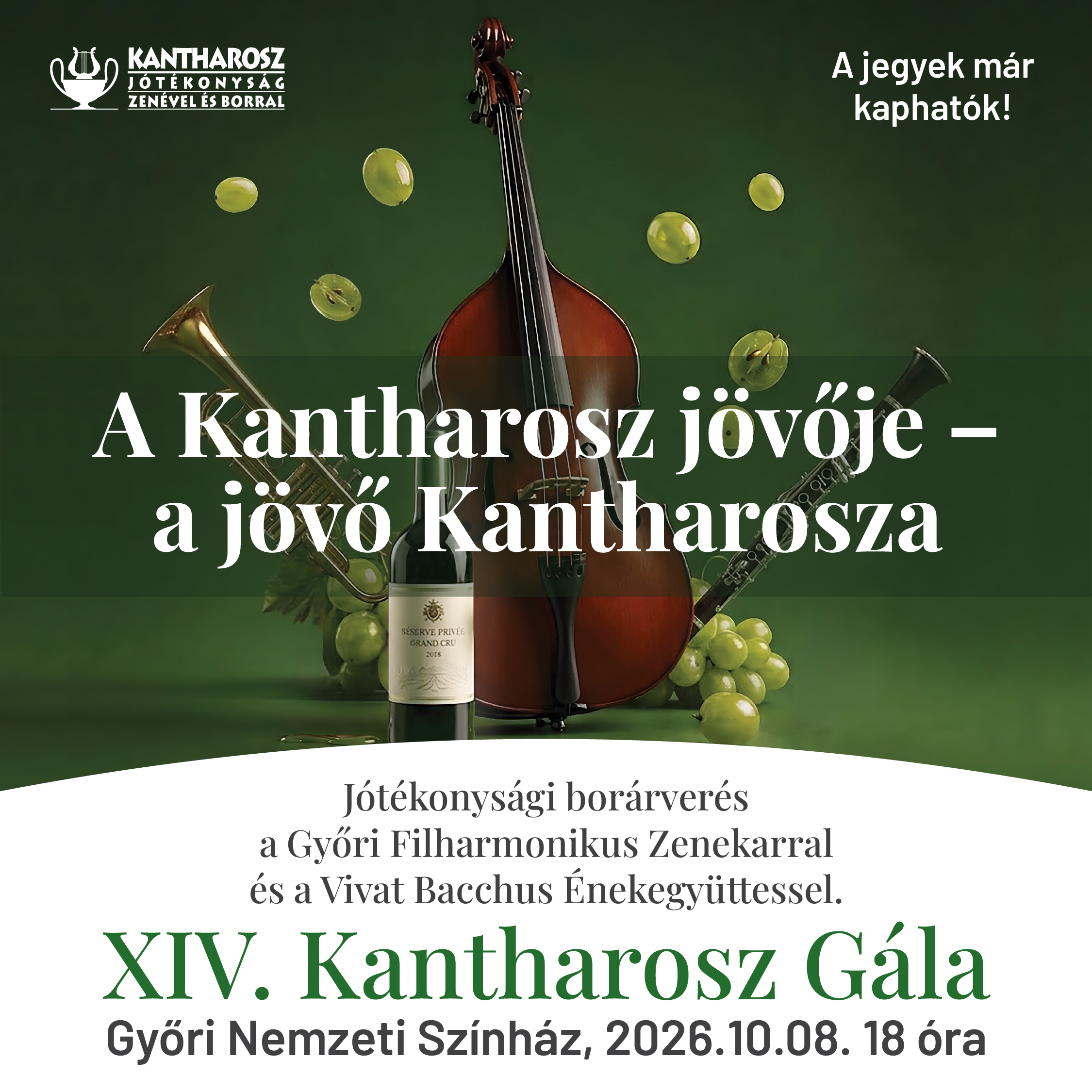 XIV. Kantharosz Jótékonysági Borárverés és Gála