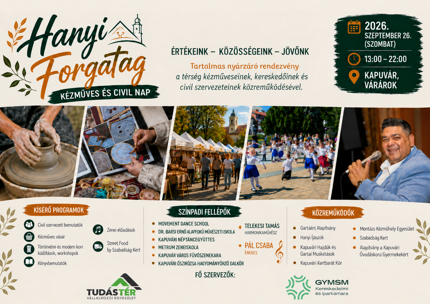 Hanyi Forgatag – Kézműves és Civil Nap, Kapuvár, 2026.09.26