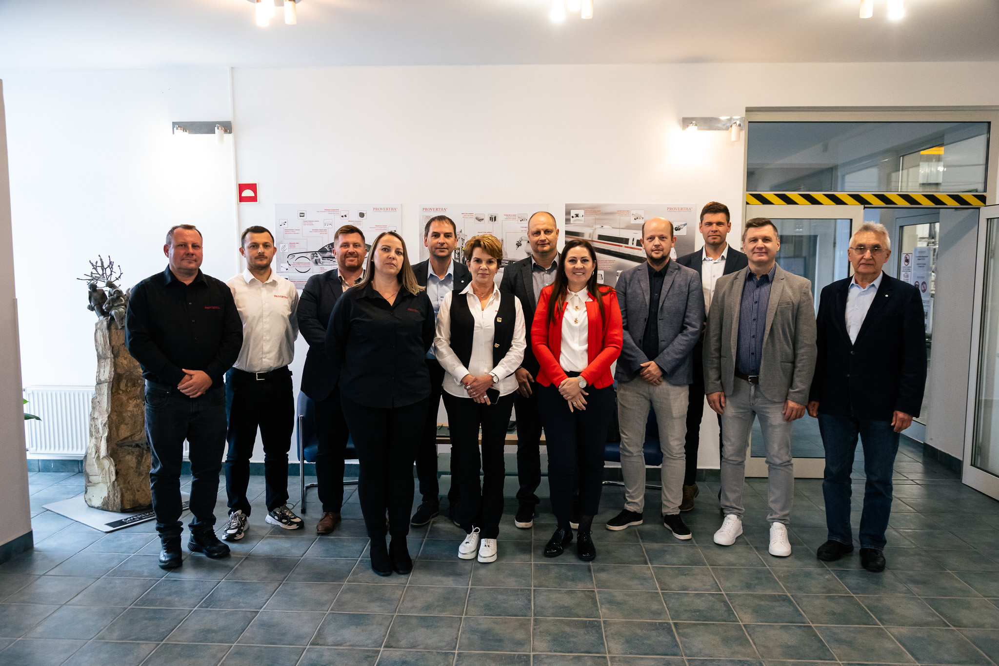 Kihelyezett elnökségi ülés a Provertha kapuvári üzemében