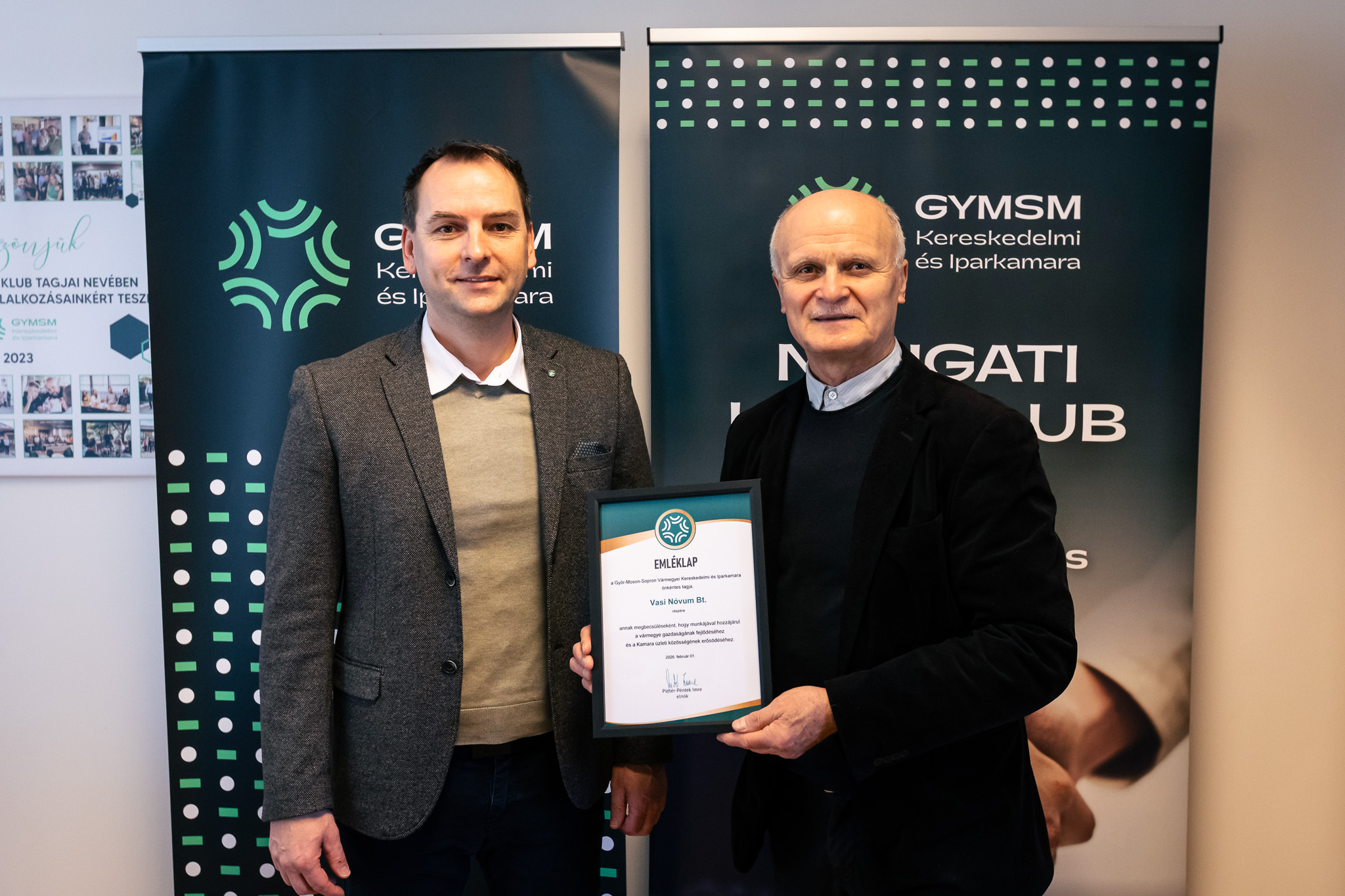 Köszöntjük önkéntes tagvállalkozásaink között a Vasi Nóvum Bt.-t!