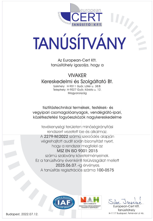 VIVAKER Kereskedelmi és Szolgáltató Bt.
